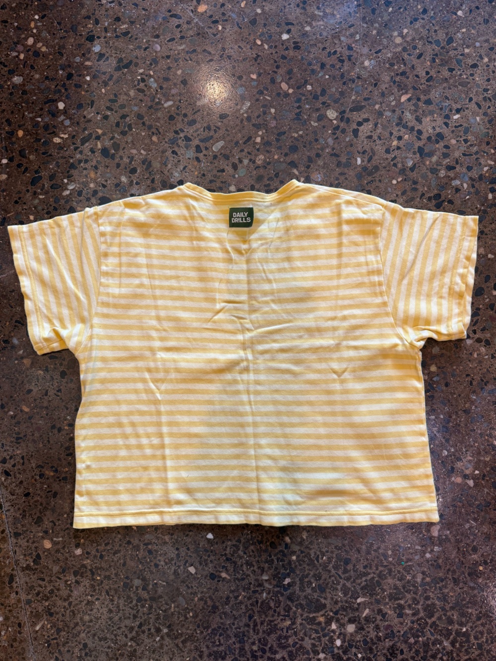⭐️ Daily Drills ⭐️ Yellow Striped Tee